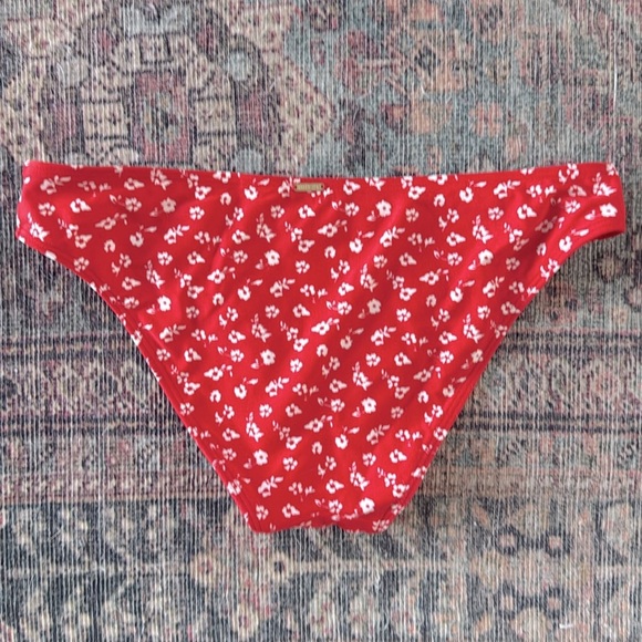 Hollister Swim Red and White Floral Print Bikini with Padded Top Size XS - Picture 8 of 8